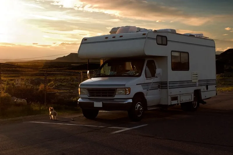 Orleans RV motorhome ready for transport