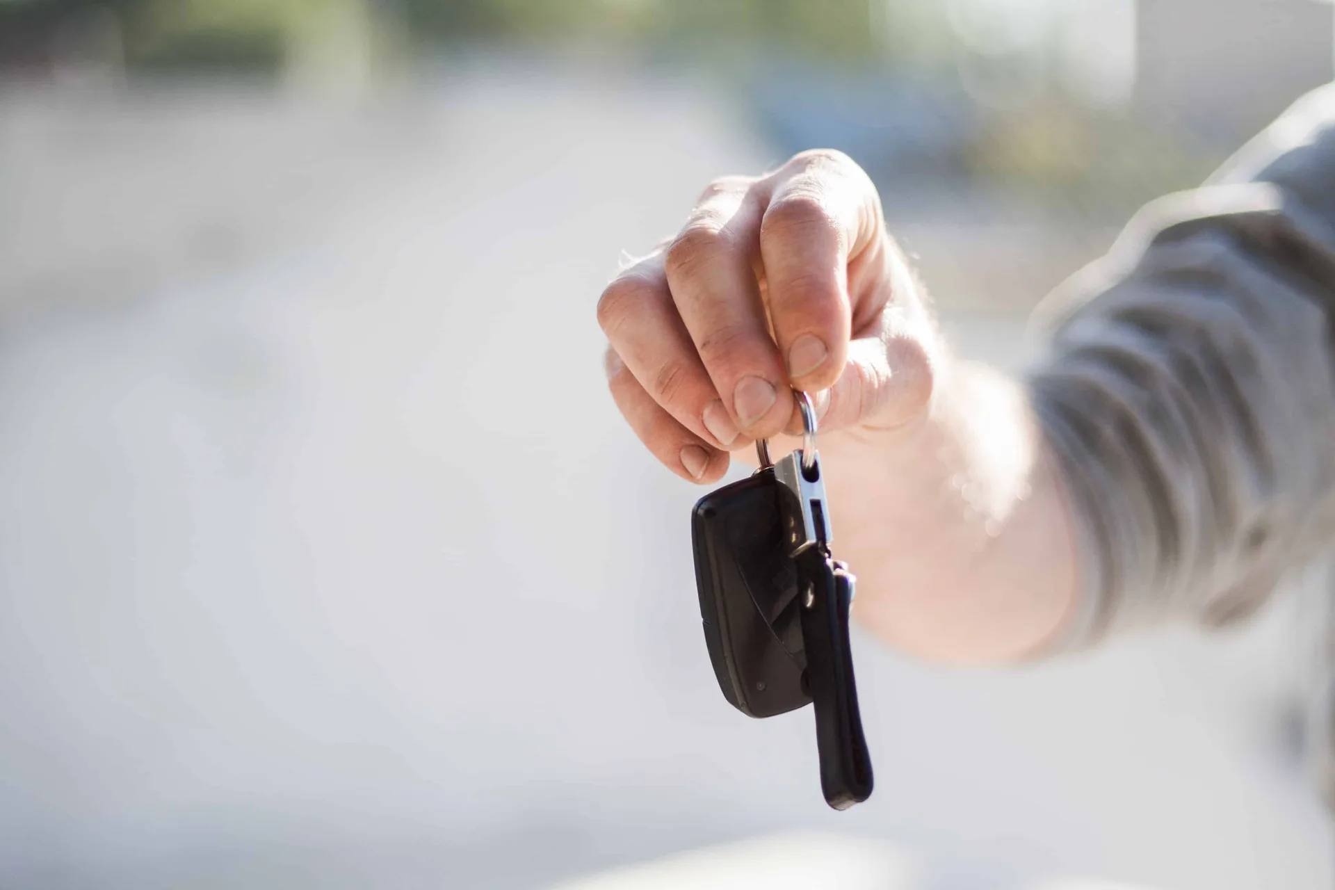car unlock service being performed