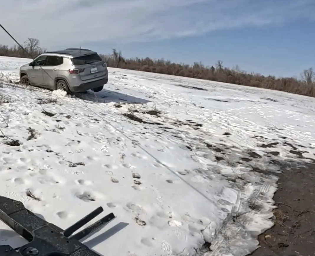 vehicle winch recovery in the field